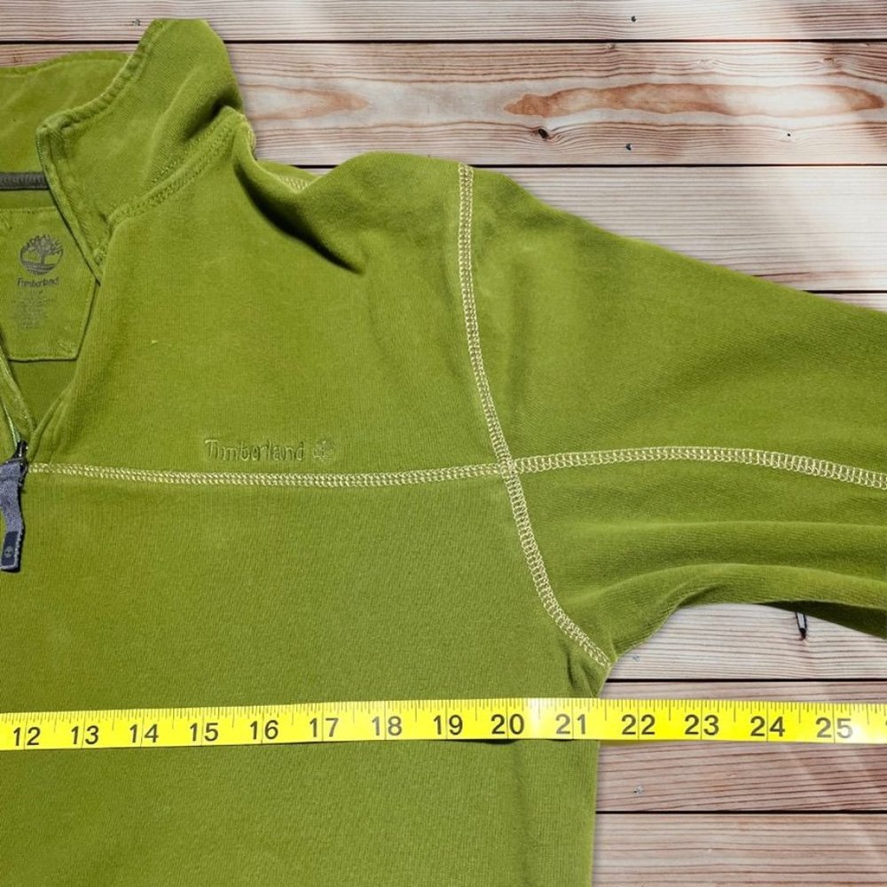 Green Timberland Pullover Size Medium - image 4